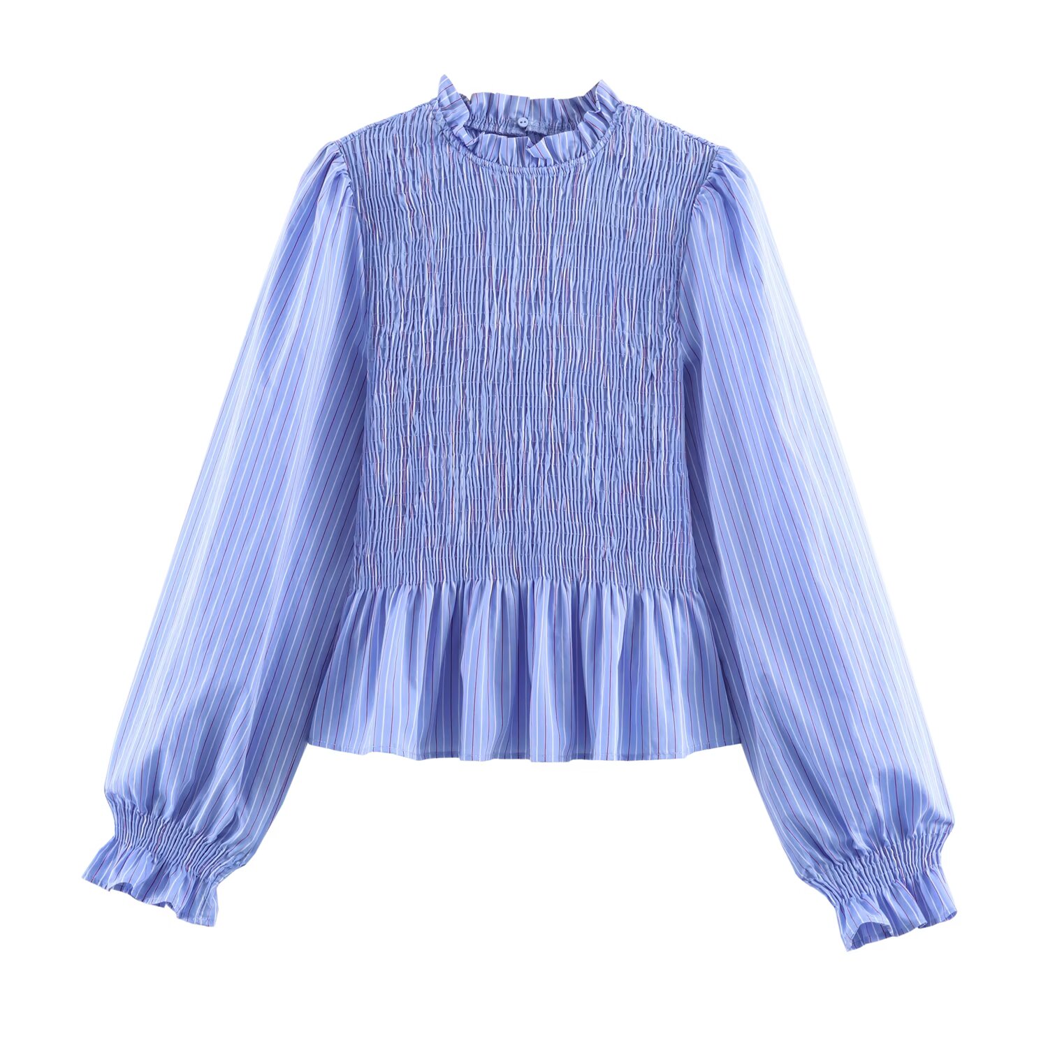 Brand Plaid Ruffle Blouses for - Streetwear Brand England review and price