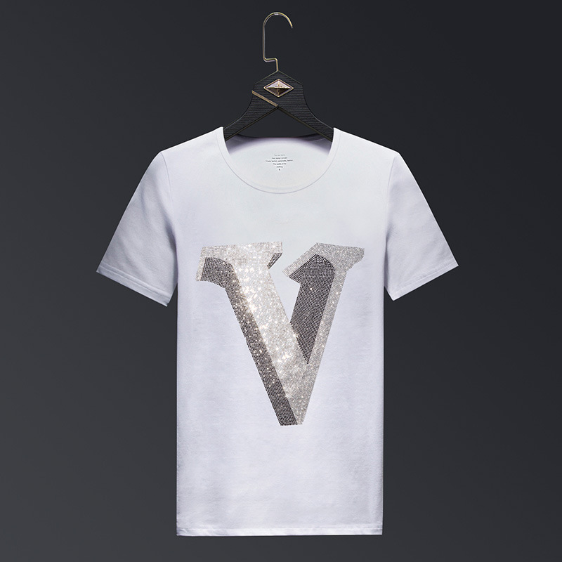 2025 Letter Rhinestones T Shir - Streetwear Brand England review and price