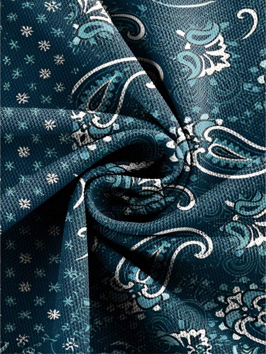 Men's Summer Casual  Paisley B - Streetwear Zipper review and price