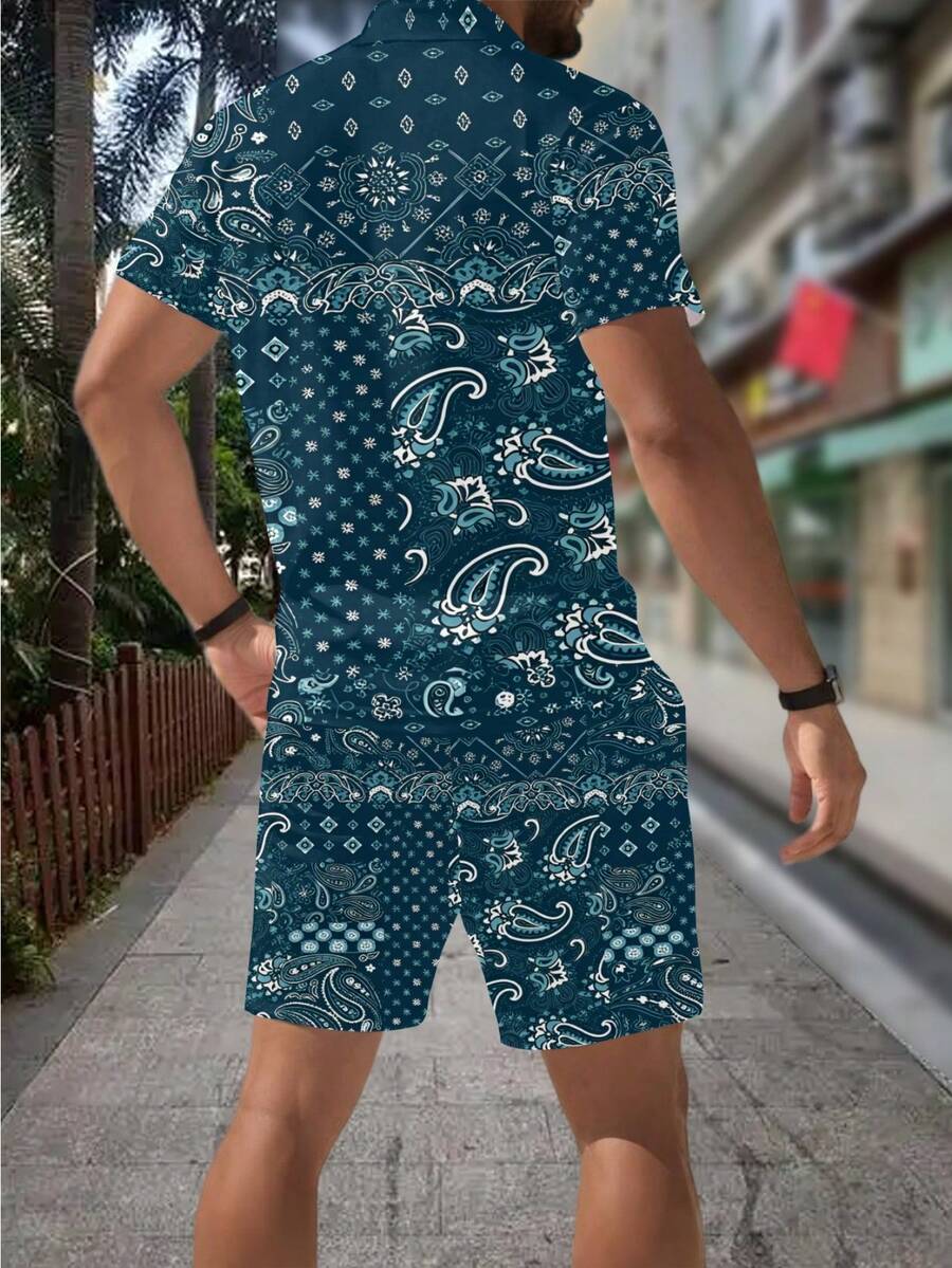 Men's Summer Casual  Paisley B - Streetwear Zipper review and price