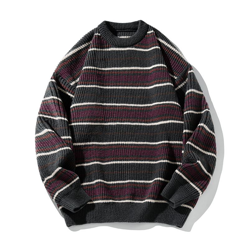 Korean Fashion Vintage Striped - Streetwear Brand England review and price