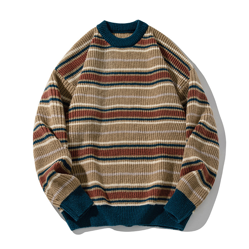Korean Fashion Vintage Striped - Streetwear Brand England review and price