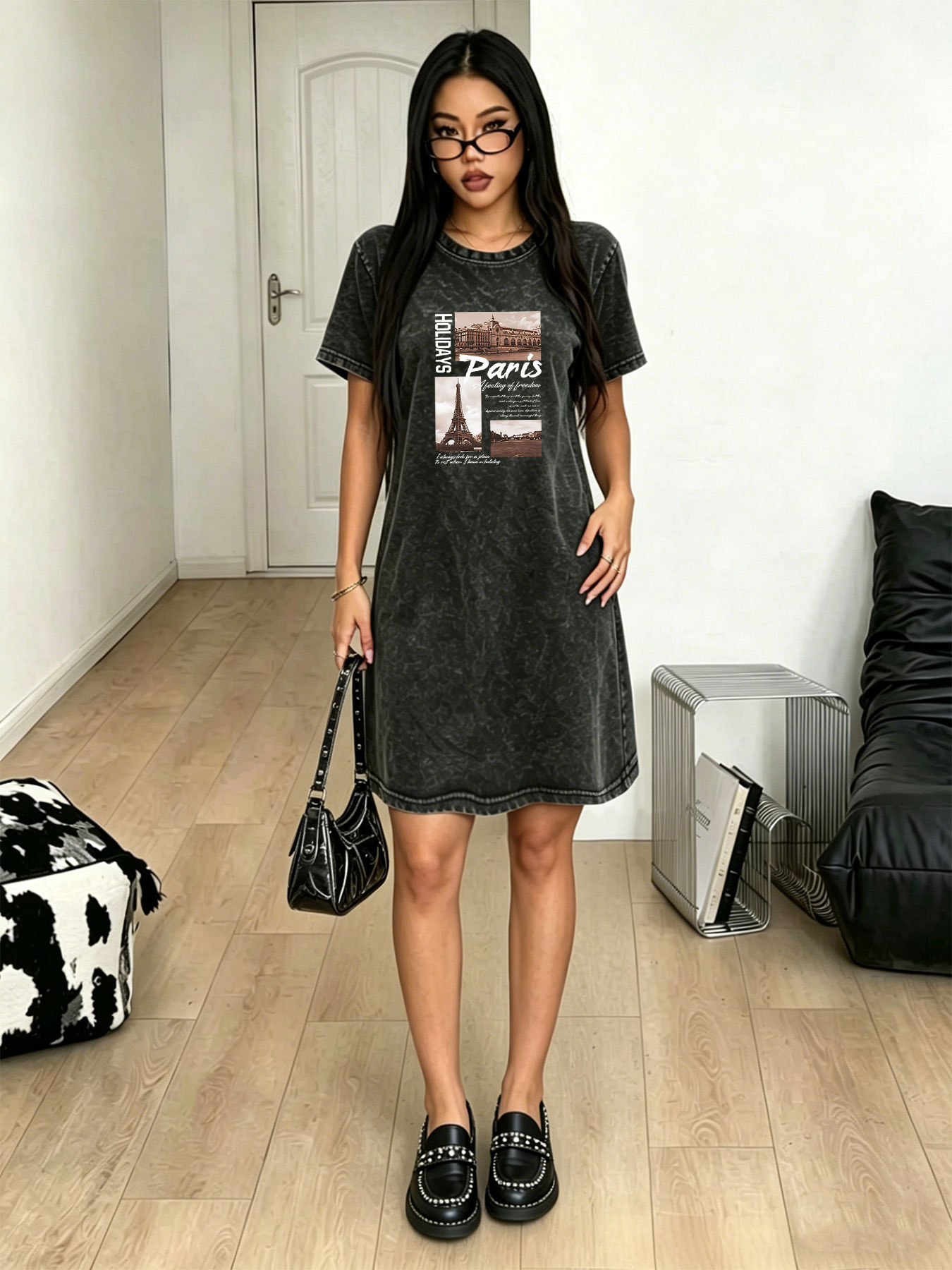 Women's washed vintage T-shirt - Streetwear Brand Paris review and price