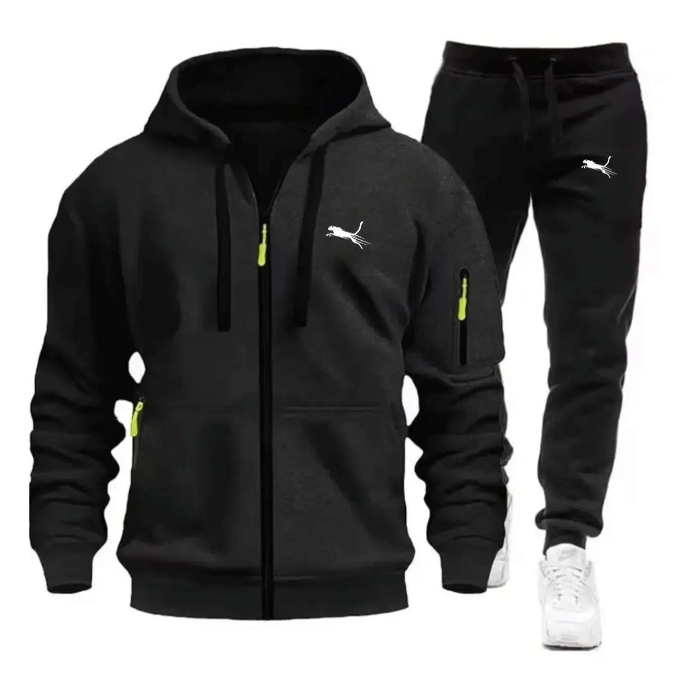 Men Casual Sweatshirt Suit Dai - Streetwear Zipper review and price