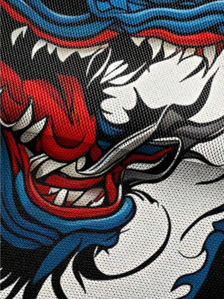 Men's 3D Dragon Print Zipper P - Streetwear Zipper review and price